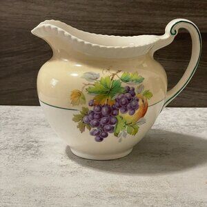 Vintage Johnson Brothers California Fruit 40 oz Beige Pitcher England c.1930